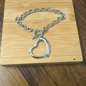 Silver Heart Charm Bracelet